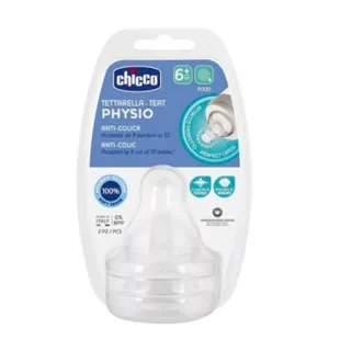 Chicco Physio Anti-koliek speenstroom Papilla +6m siliconen 2 eenheden
