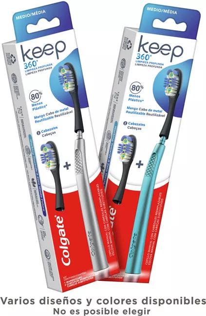 Colgate Keep 360° Medium Toothbrush 2 Heads