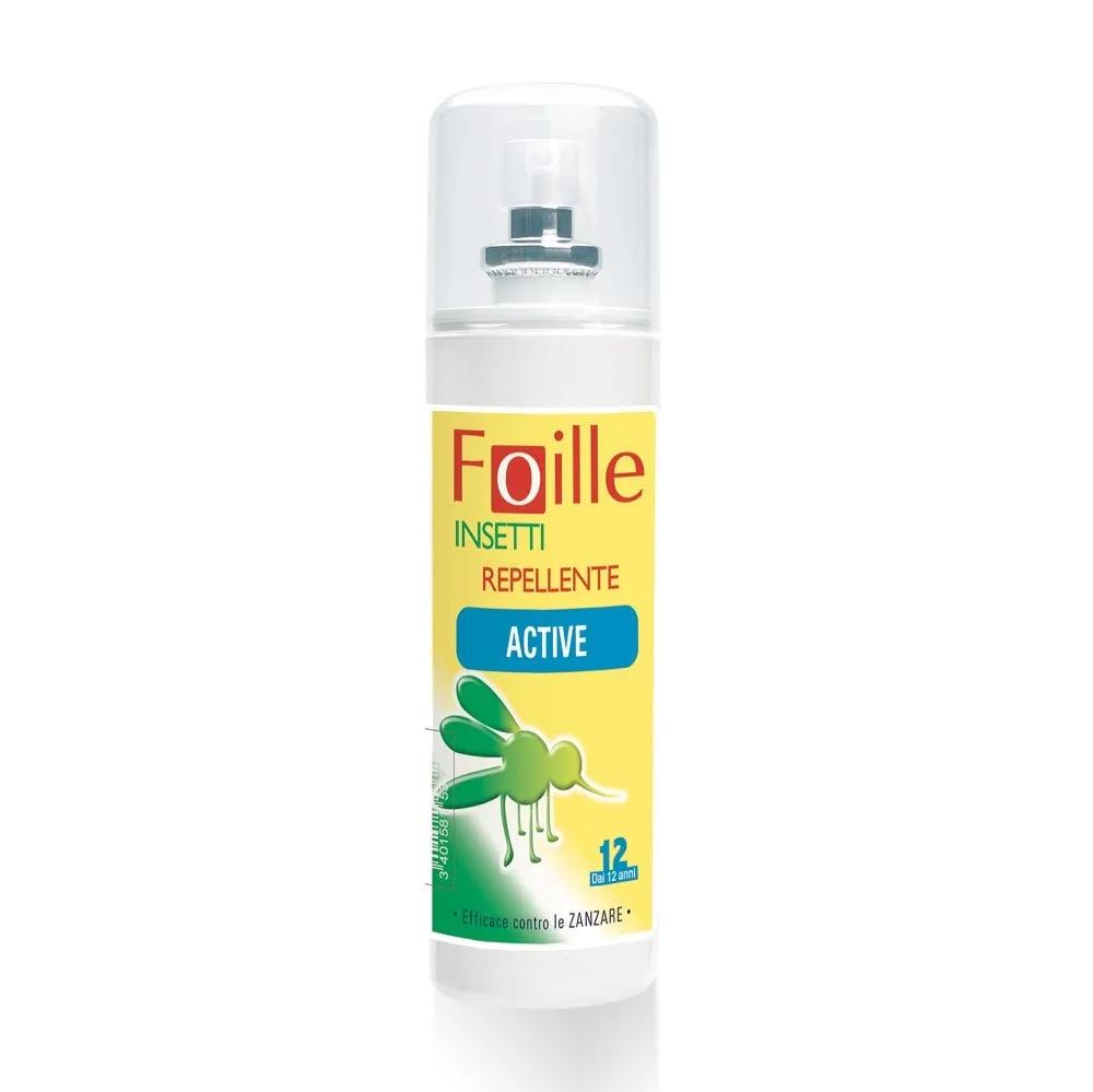 Foille Insetti Repellente Active Spray Contro Zanzare, Zecche E Flebotomi Flacone Da 100 ml