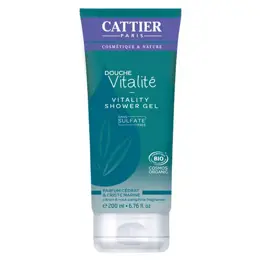 Cattier Gel Douche Vitalité Cédrat & Criste Marine Bio 200ml