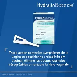 Hydralin Balance Gel Vaginal Contre Vaginose Bactérienne Triple Action Lot de 2 x 7 tubes