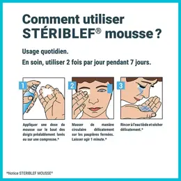 Densmore Stériblef Mousse Hygiène Quotidienne des Paupières & Cils - 50ml