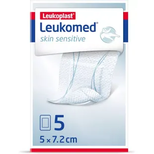 Leukomed Pele Sensível, 5 cm x 7,2 cm, 5 unidades