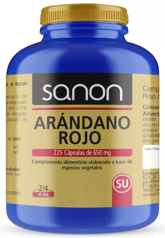 Sanon Arándano Rojo Americano 225 Cápsulas