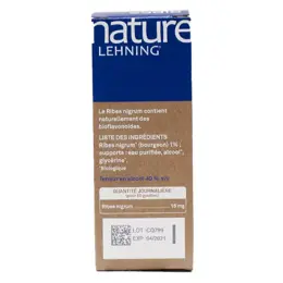 Lehning Nature Ribes Nigrum Mâcérat Glycériné Bio 60ml