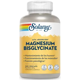 Solaray Big Bisglycinate Magnesium 240 Vegcaps