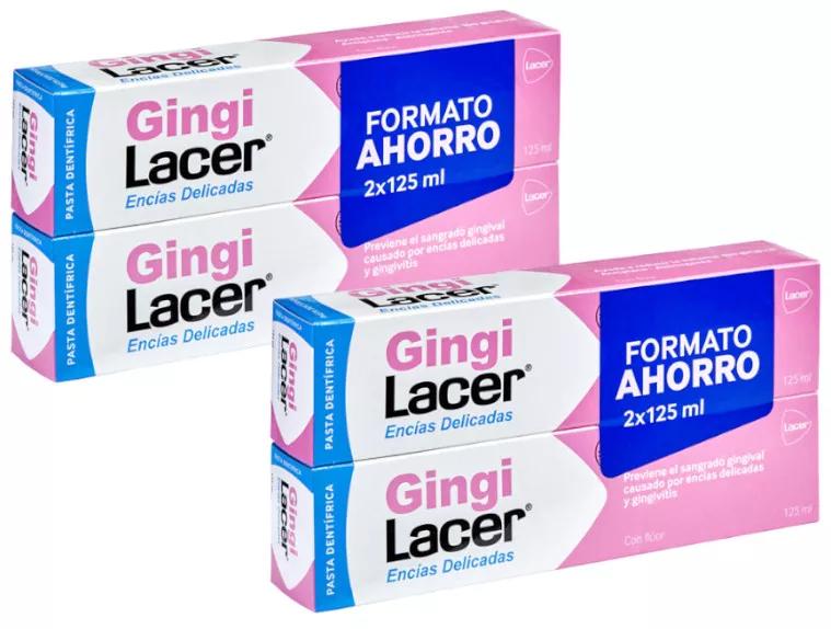 Lacer Gingilacer Pasta Dentífrica 4x125 ml