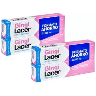 Lacer Pasta de dente Gingilacer 4x125 ml