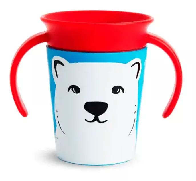 Tasse d'entraînement Miracle 360 avec poignées Munchkin + ours 6m 175ml