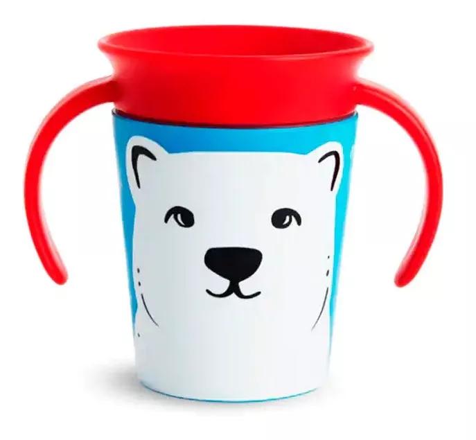 Miracle 360 Training Cup with Munchkin Handles + 6m Teddy Bear 175ml