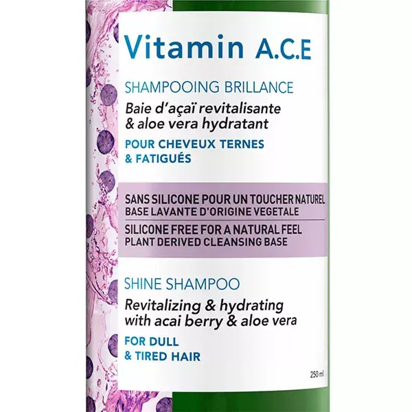 Vichy Dercos Nutrients Vitamin ACE Shampoo Brillantezza 250ml