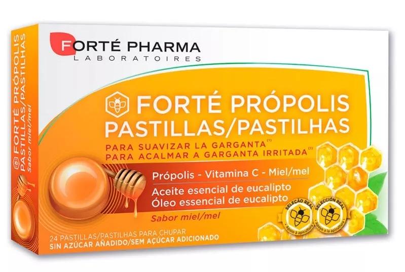 Forte Pharma Pastilhas Própolis e Vitamina C Sabor Mel 24Uds