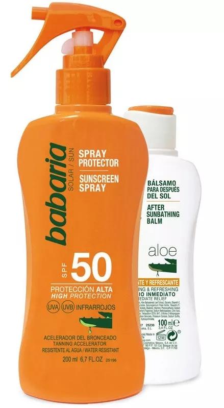 Babaria Spray Protetor Solar Aloe SPF50 + After Sun