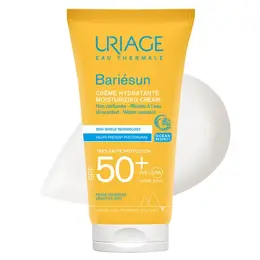 Uriage Bariésun Crème Solaire Hydratante Visage SPF50+ Sans Parfum 50ml