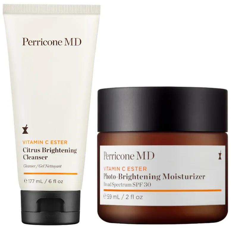 Perricone Vitamin C Ester Photo-Brightening Moisturizer SPF30 59 ml + Citrus Brightening Cleanser 17 ml