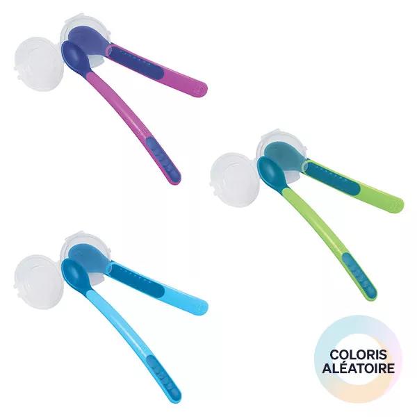 Cuchara termosensible MAM Mealtime + funda de transporte