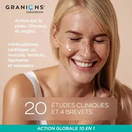GRANIONS - MULTI Collagene + 5 Types de Collagène - 20 études cliniques - 1 mois