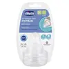 Chicco Accessoires Biberons Tétine Physiologique Anti-Coliques Débit Lent +0m Lot de 2