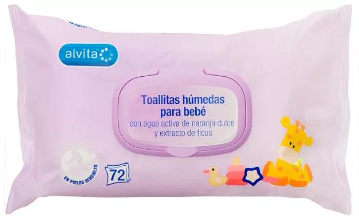 Alvita Baby Wipes 72 units