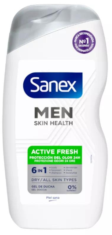 Sanex Men Skin Health Active Fresh Gel doccia da uomo 475 ml