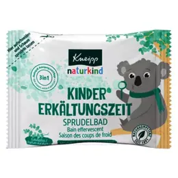 Kneipp Nature Kids Bain Galet Effervescent Saison des Coups de Froid Eucalyptus 80g