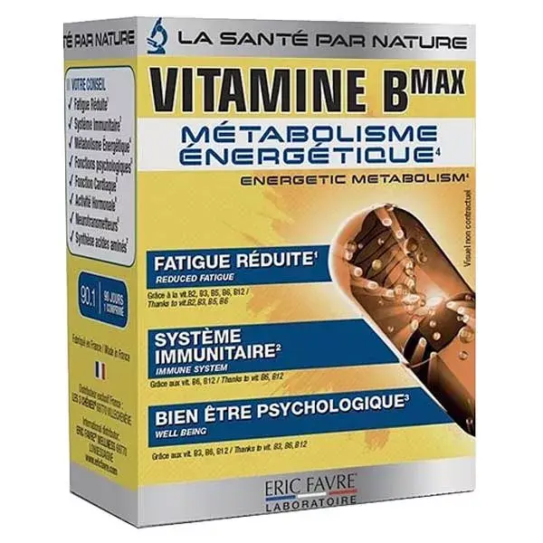 Eric Favre Tonus & Immunité Vitamine B Max Métabolisme Énergétique 90 comprimés