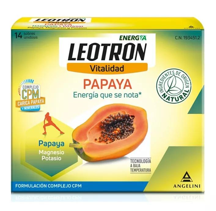 Leotron Papaya Magnésio + Potasio 14 Saquetas