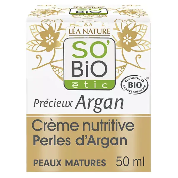 So'Bio Étic Précieux Argan Crème de Jour Nutritive Peau Mature Bio 50ml