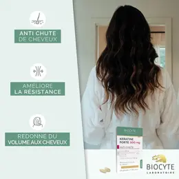 Biocyte Kératine Forte 500mg Anti Chute Résistance du Cheveu 40 gélules