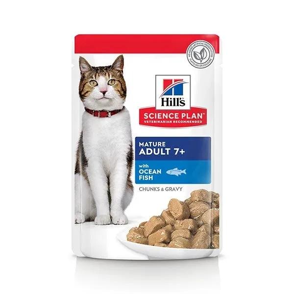 Hill's Science Plan Gatto Mature Adult 7+ Al Pesce Oceanico Bustina 85Gr