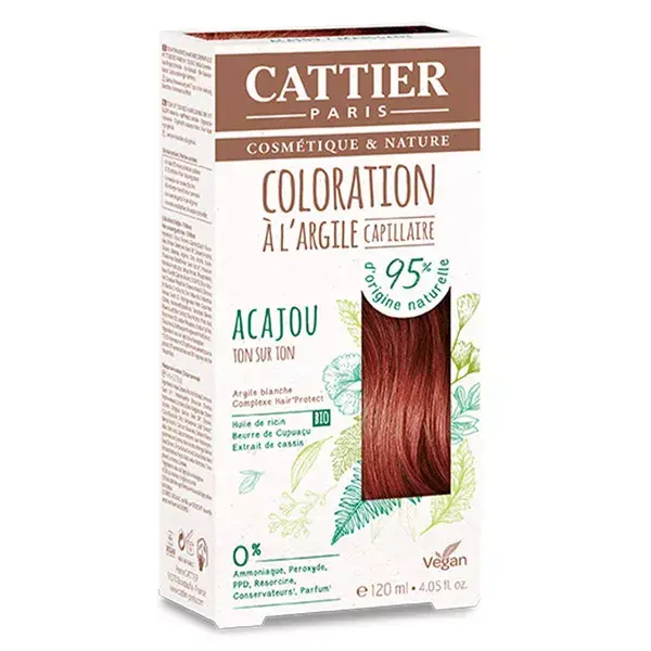 Cattier Coloration Hair Colour Mahogany 120ml