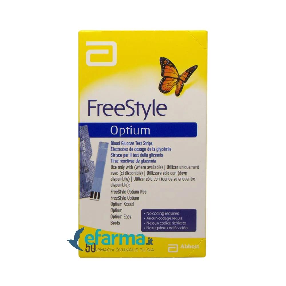 Freestyle Optium Strisce Reattive Glicemia 50 Pezzi