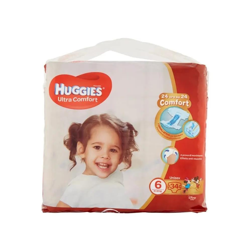 Huggies Ultra Comfort Pannolino Grande Taglia 6 34 Pezzi