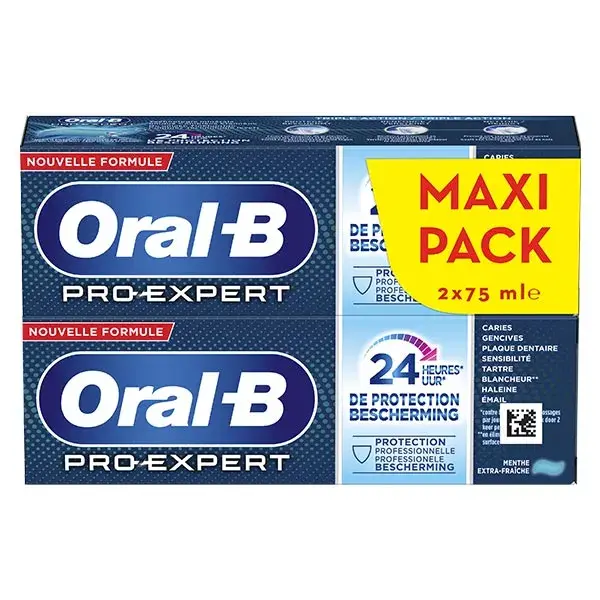 Oral-B Dentifrice Pro-Expert Protection Professionnelle Lot de 2 x 75ml