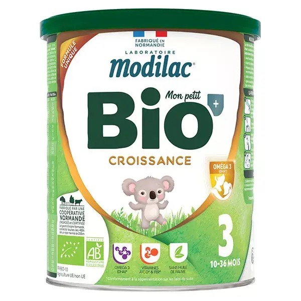 Modilac Mon Petit Bio+ Growth Milk 3rd Age 800g