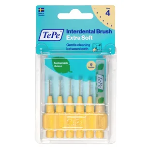 TePe Scovolino Interdentale Extra Flessibile Giallo Pastello 0.7mm 6 unità