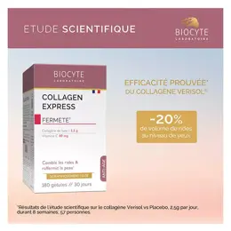 Biocyte Collagen Express Fermeté Comble les rides 180 Gélules