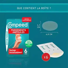 Compeed® - Pansements Ampoules Moyen Format x6