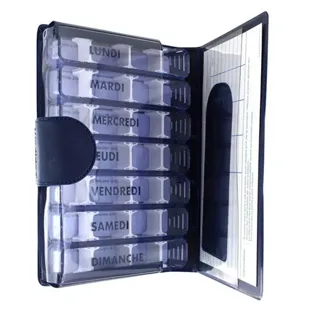 Porta Pillole Medidose Settimanale Blu