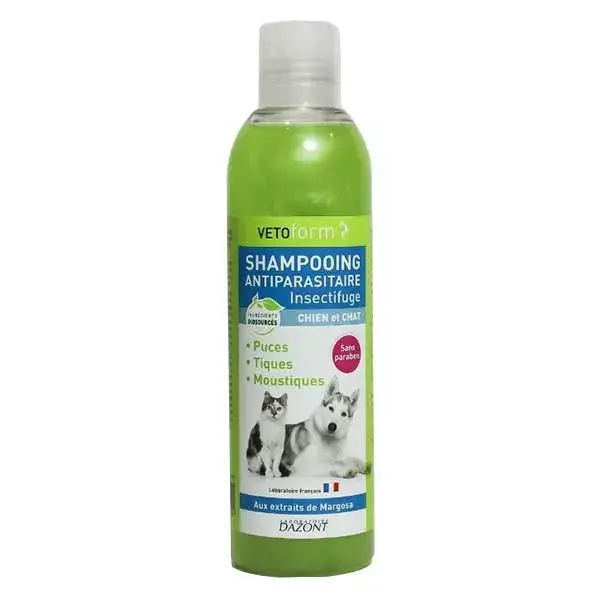 Vetoform Shampoing Antiparasitaire Insectifuge 250ml