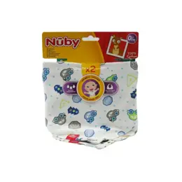 Nuby Bavoir Coton Motifs Voitures +0m Lot de 2