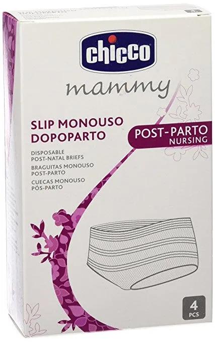 Chicco Slip Rete MonoUso Post Parto Taglia Unica 4 Pezzi