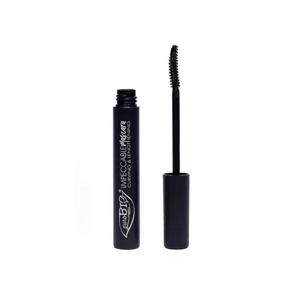 PurobioCosmetics Máscara Impecable Pestañas más Curvadas y Largas 01 Negro