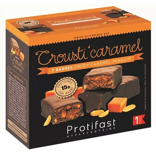 Protifast En-Cas Hyperprotéiné Crousti' Caramel 7 barres