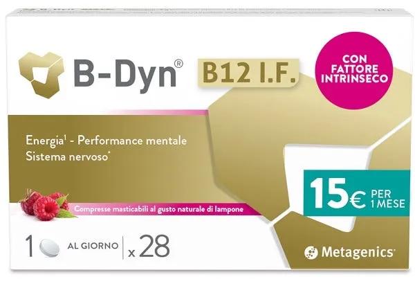 Metagenics B-Dyn Integratore di Vitamina B12 Gusto Lampone 28 Compresse