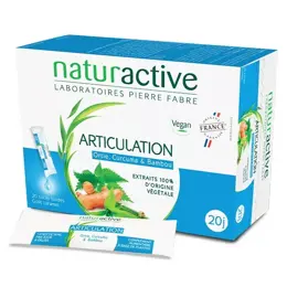 Naturactive Articulation Ortie Curcuma Bambou 20 sticks fluides