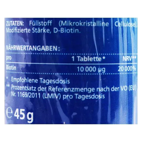 Vitamaze Biotine 10mg 180 comprimés