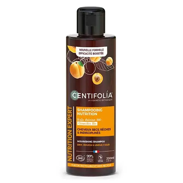 Centifolia Shampooing Crème Cheveux Secs Beurre d'Abricot Huile de Jojoba 200ml