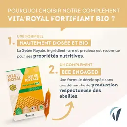 Vitavea Vita'Royal Gelée Royale Fortifiant Bio 10 ampoules