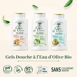 Le Petit Olivier - Gel Douche - Pêche De Manosque - Sans Savon  270ml